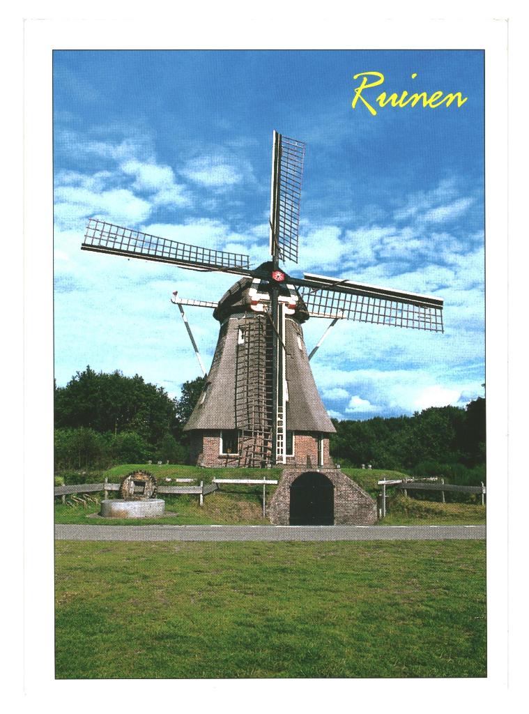 988075 Ruinen 80+ Drenthe Molen de Zaandplatte _Gelopen