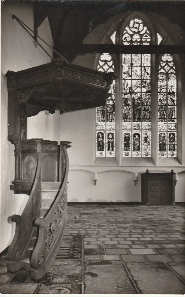 delft- interieur oude kerk, Ophalen of Verzenden, Voor 1920, Zuid-Holland