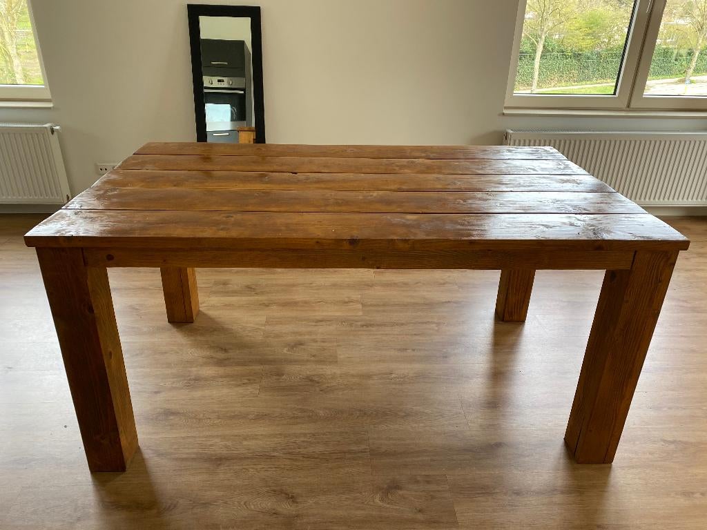eetkamertafel, grote stevige tafel, Huis en Inrichting, Tafels | Eettafels, Ophalen, Gebruikt, 50 tot 100 cm, Vijf personen of meer