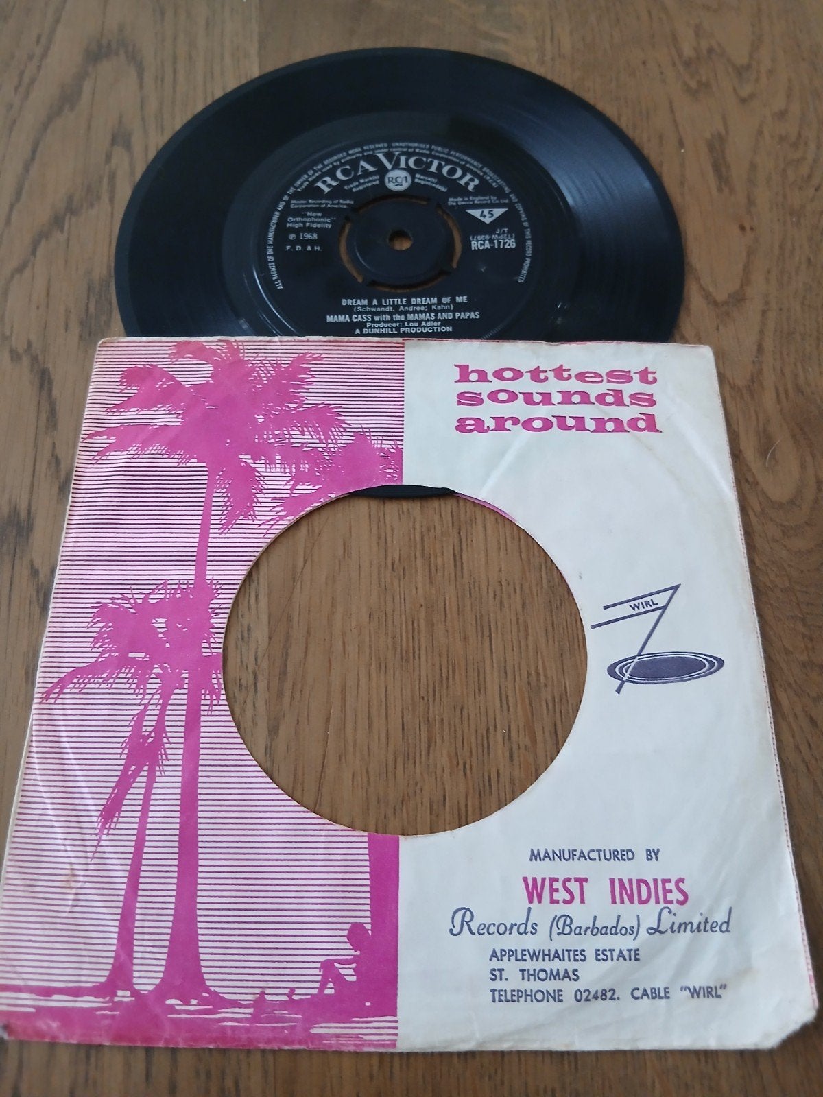 VINYL SINGLE   MAMA CASS WITH THE MAMMAS AND PAPAS 1968, Ophalen of Verzenden