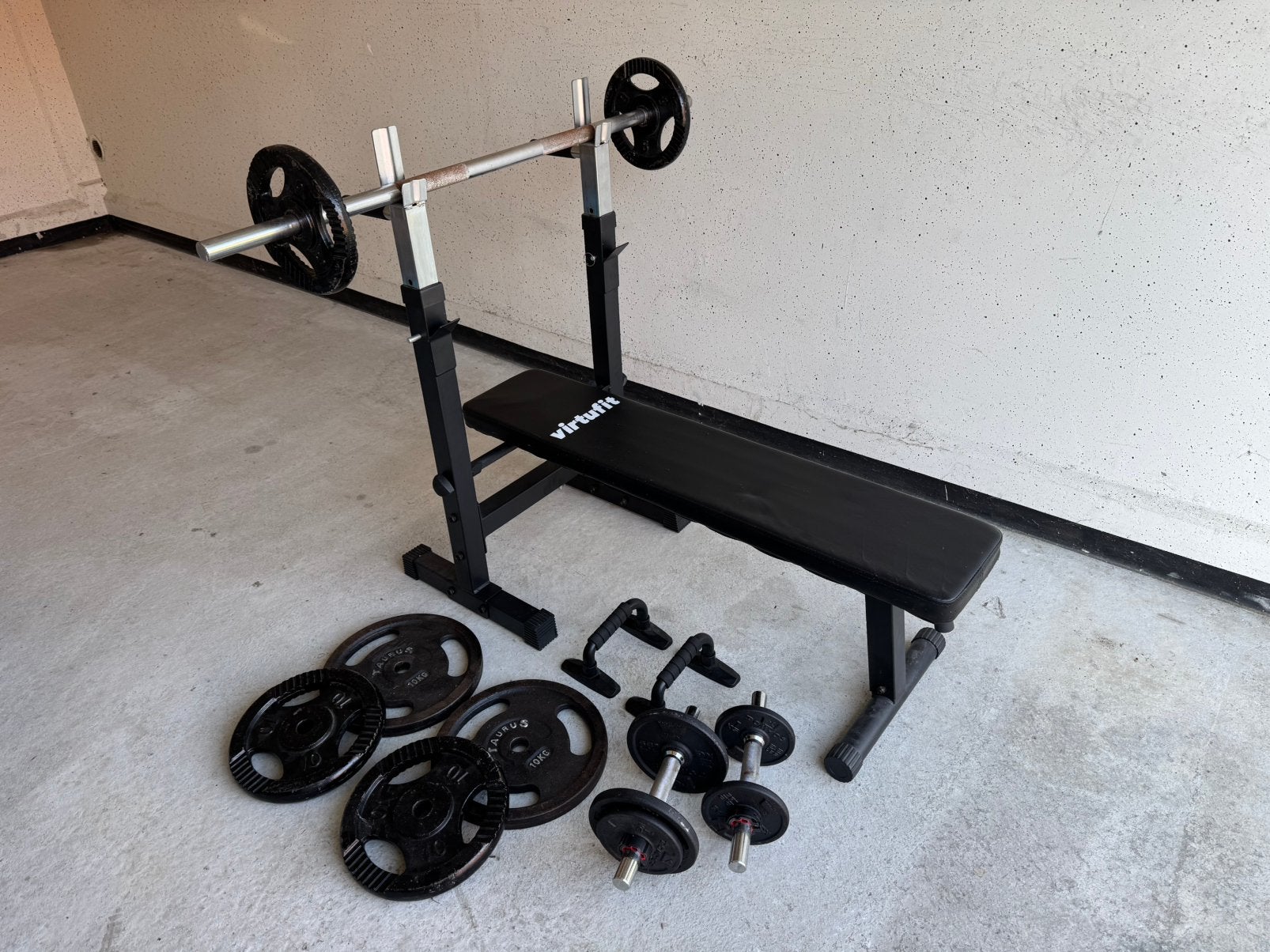 Fitness bankdruk, Sport en Fitness, Ophalen, Zo goed als nieuw, Fitnessbank