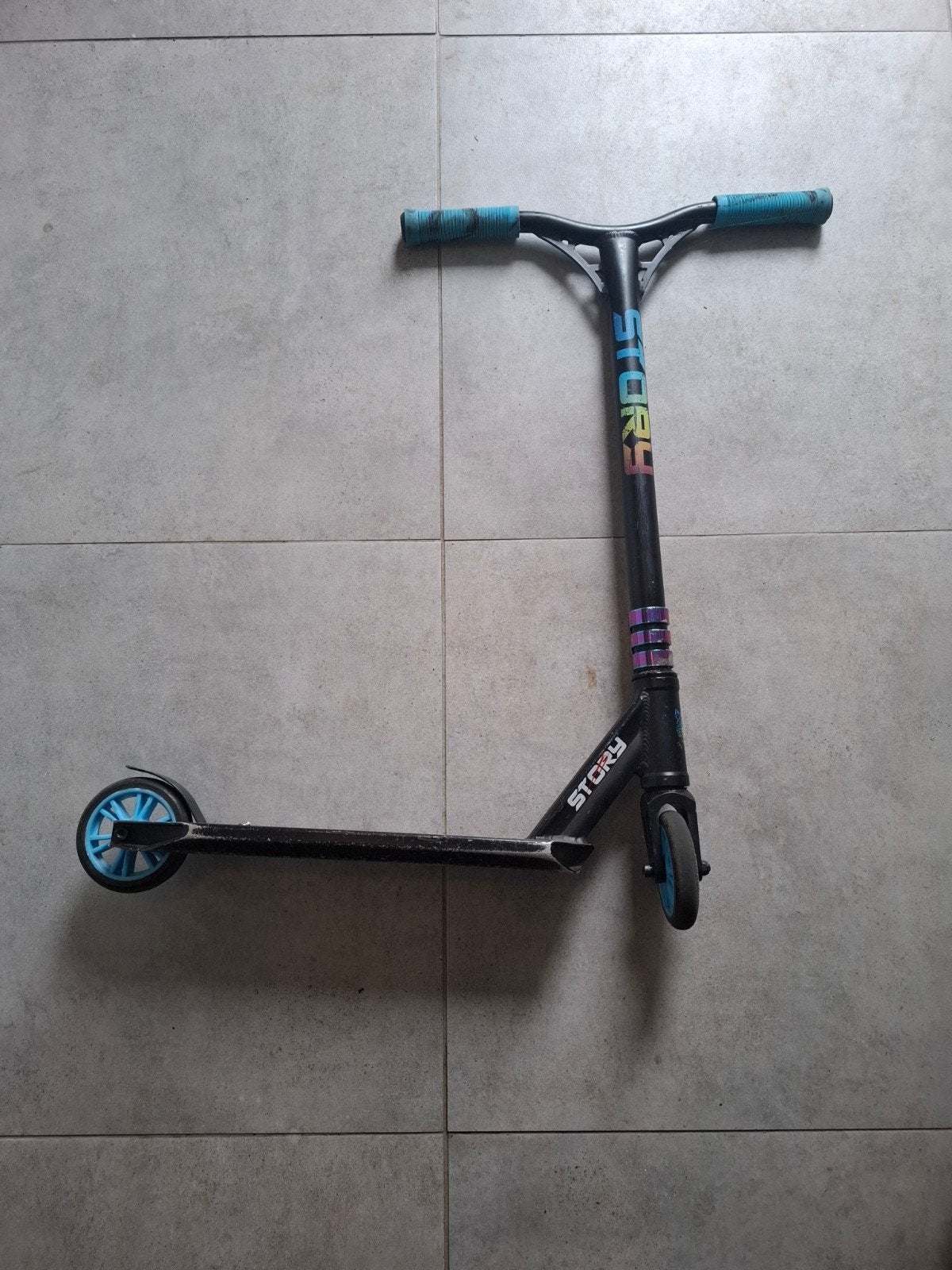 Stunt stepje story, Fietsen en Brommers, Steps, Ophalen, Gebruikt, Gewone step, Story
