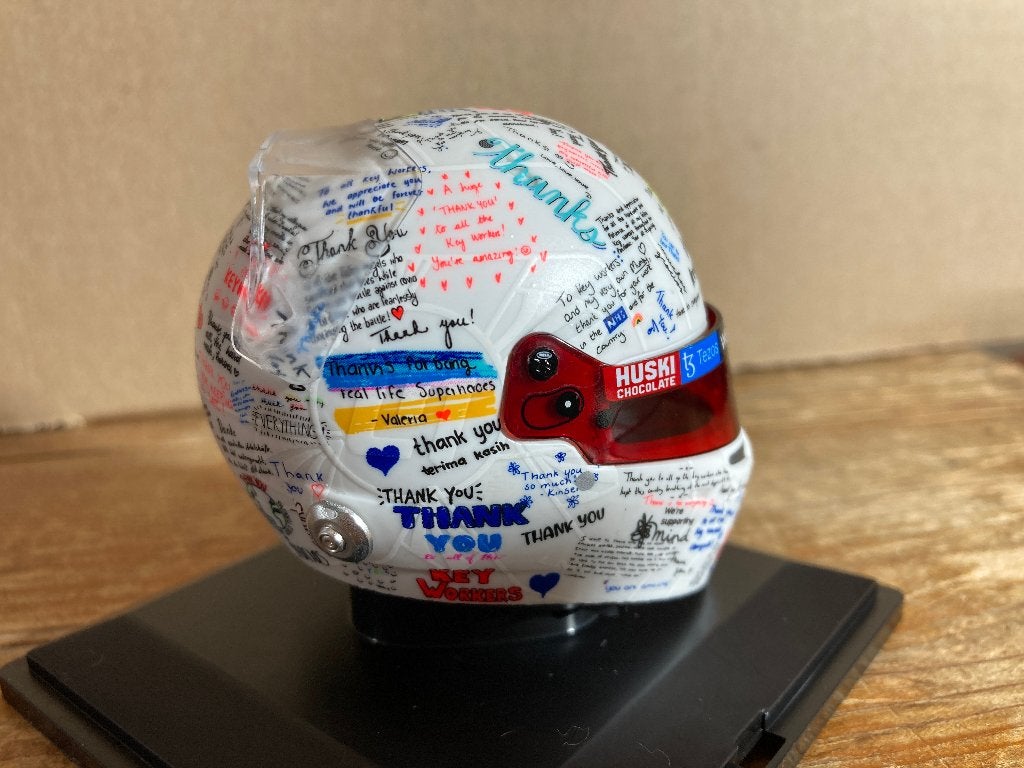 ✅ Lando Norris 1:5 helm British GP 2021 Mclaren F1 1/5, Verzamelen, Automerken, Motoren en Formule 1, Ophalen of Verzenden, Nieuw