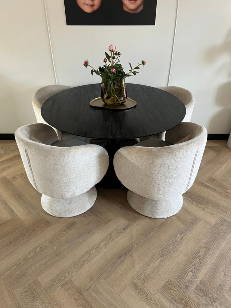 Prachtige eetkamerset Zgan!!, Ophalen, Zo goed als nieuw, 4 tot 6 stoelen