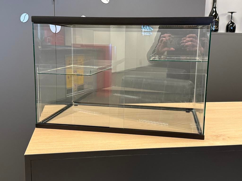 Terrarium, Dieren en Toebehoren, Knaagdieren en Konijnen | Hokken en Kooien, Zo goed als nieuw, Hok, 75 tot 110 cm, Ophalen