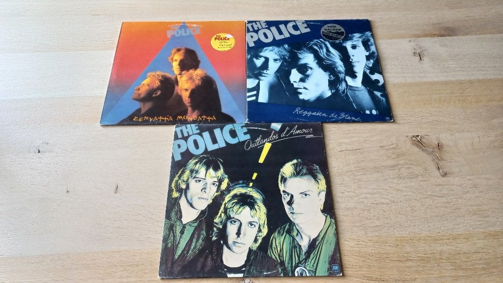 the police     3x, Inclusief binnenhoes, Ophalen of Verzenden, Zo goed als nieuw, 12 inch