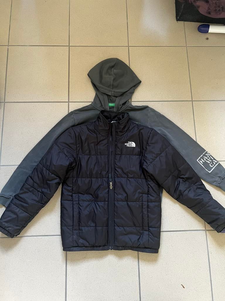 North Face Jas plus hoodie - Maat 140, Ophalen of Verzenden, Zo goed als nieuw, Jongen, Jas