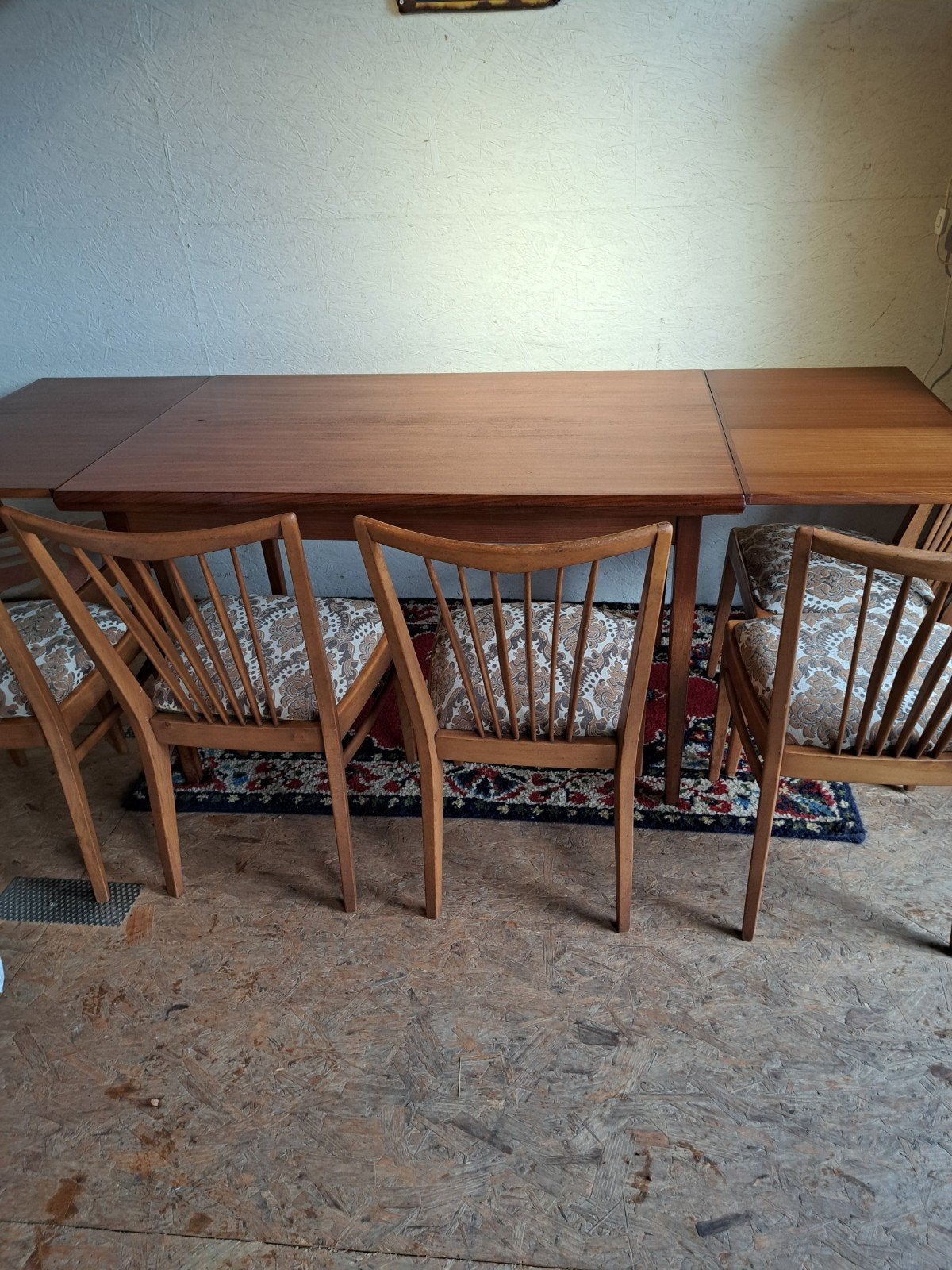 vintage retro eetkamerset, Ophalen, Gebruikt