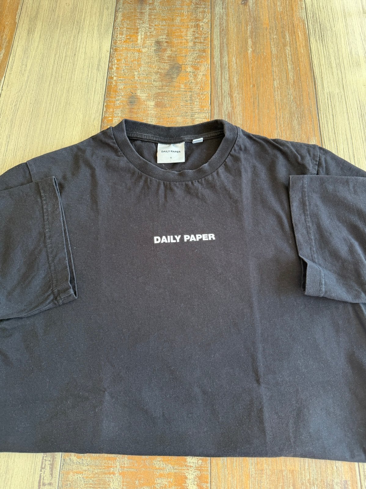 Daily Paper T-shirt Zwart Maat S, Ophalen of Verzenden, Zo goed als nieuw, Maat 46 (S) of kleiner, Zwart
