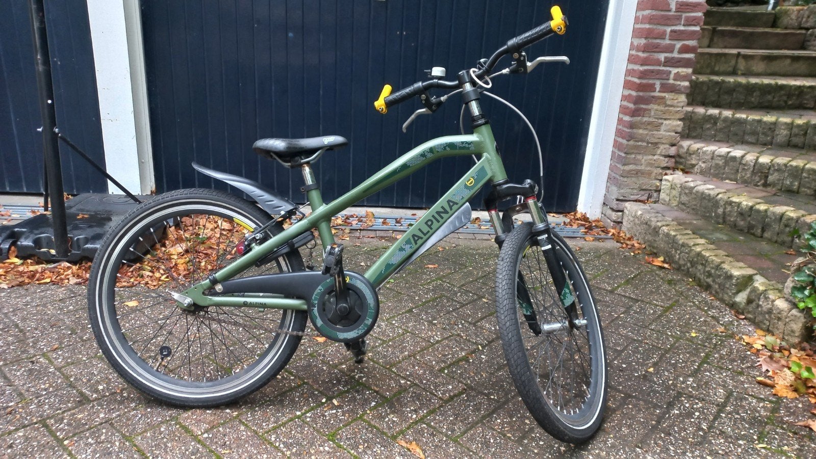 22 inch Alpina Trail jongensfiets kinderfiets, Ophalen, Terugtraprem, 22 inch, Alpina Trial