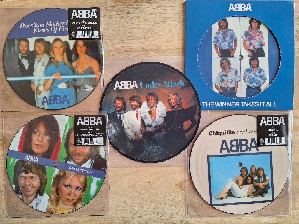Diverse picture disc singles van ABBA, Cd's en Dvd's, Vinyl Singles, Picture disc, Ophalen of Verzenden, Nieuw in verpakking, Pop