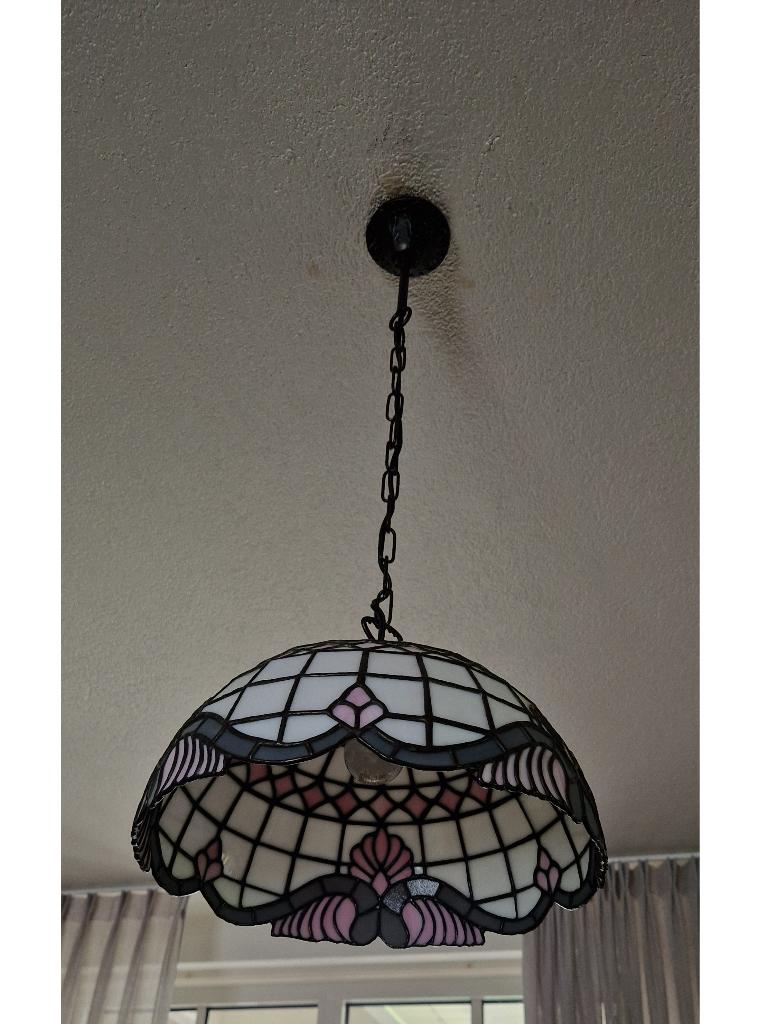 tiffany/glas in lood hanglamp handwerk !, Ophalen of Verzenden