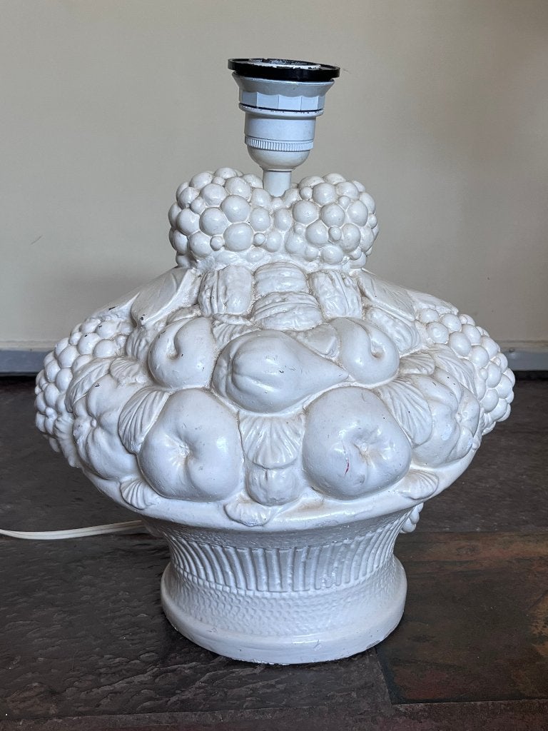 Fruitschaal lampenvoet / tafellamp, Ophalen, Overige materialen, Design