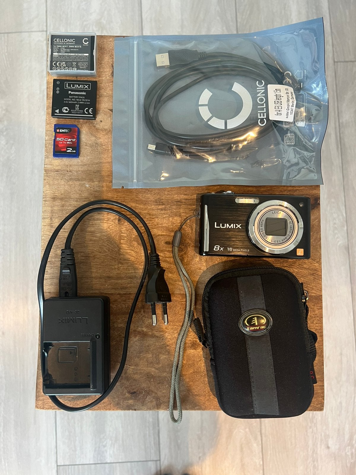Lumix digitale camera volledig met accesoires, Audio, Tv en Foto, Fotocamera's Digitaal, Zo goed als nieuw, Compactcamera, Panasonic
