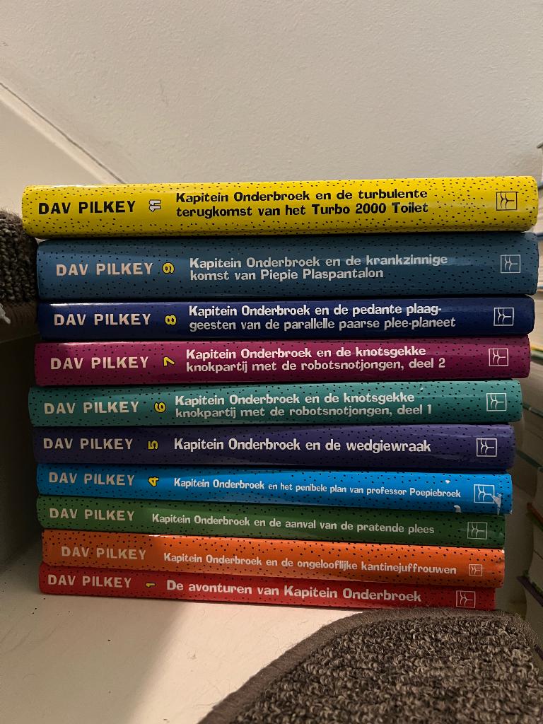 Kapitein onderbroek boeken set lot, Ophalen of Verzenden, Zo goed als nieuw, Dav Pilkey, Verhalen