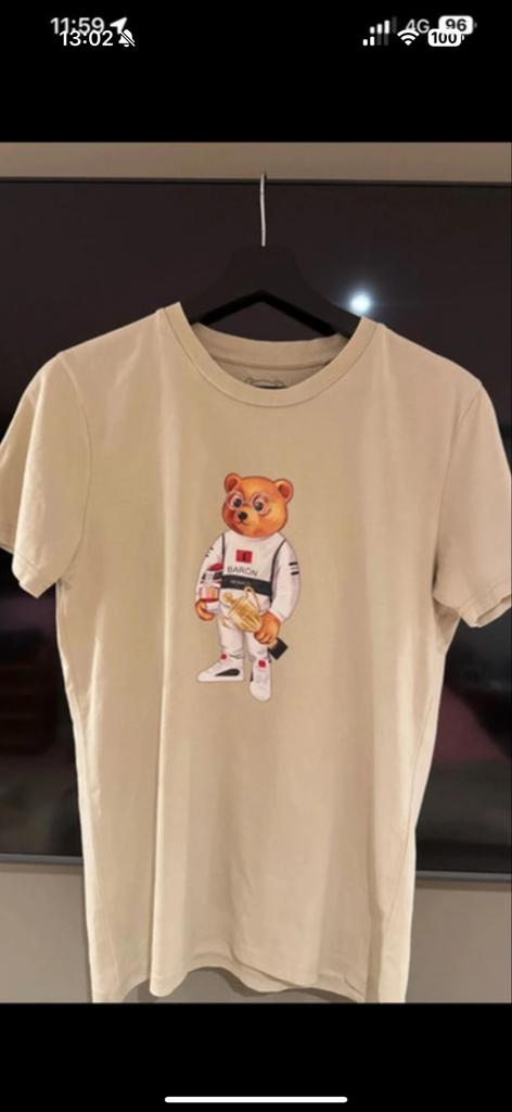 Baron Filou heren T-shirt maat S, Kleding | Heren, T-shirts, Ophalen of Verzenden, Zo goed als nieuw, Maat 46 (S) of kleiner, Beige