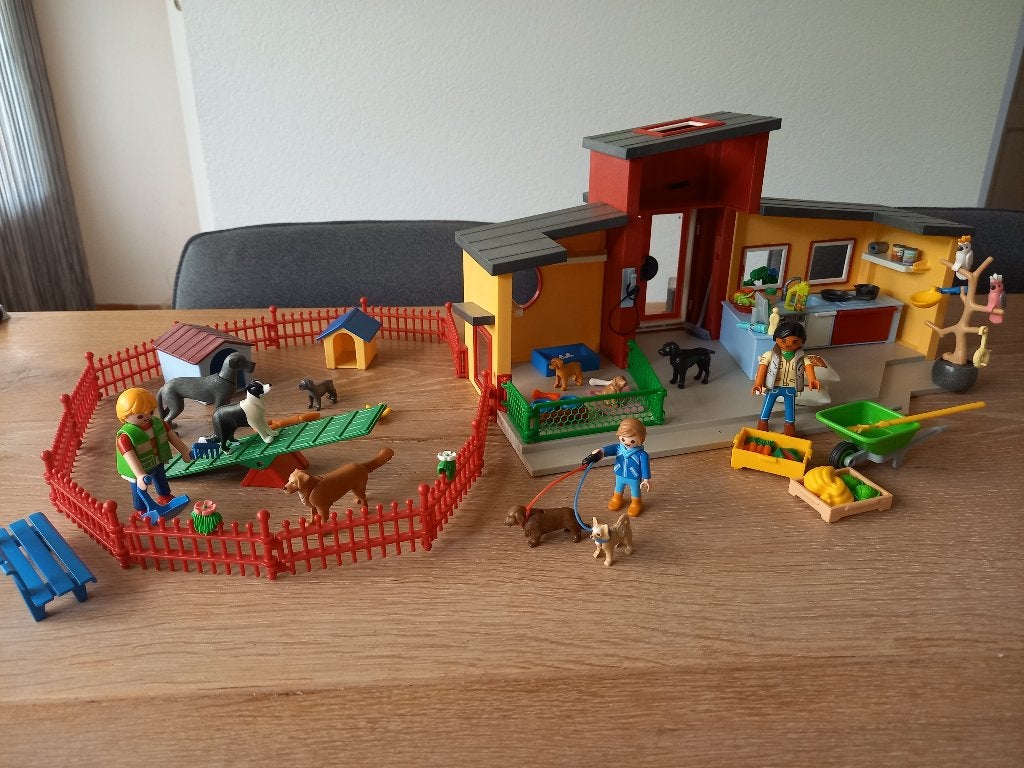 Playmobil Groot dierenpension - 71599 COMPLEET, Ophalen of Verzenden, Zo goed als nieuw, Complete set