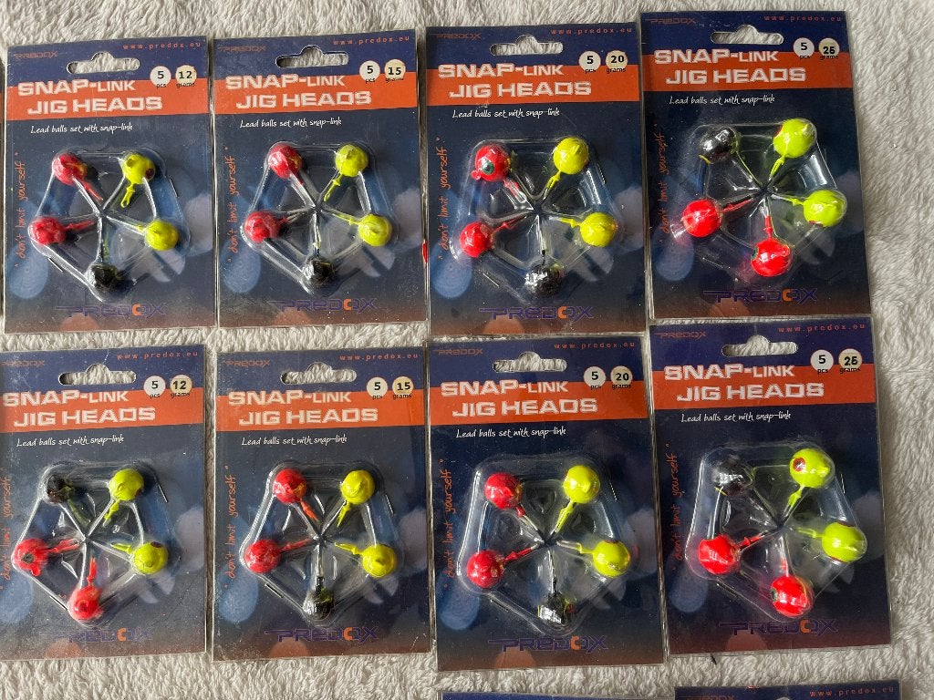 adv 930 / NIEUW mixset 15 blisters jigloodkoppen, Ophalen of Verzenden, Nieuw, Overige typen