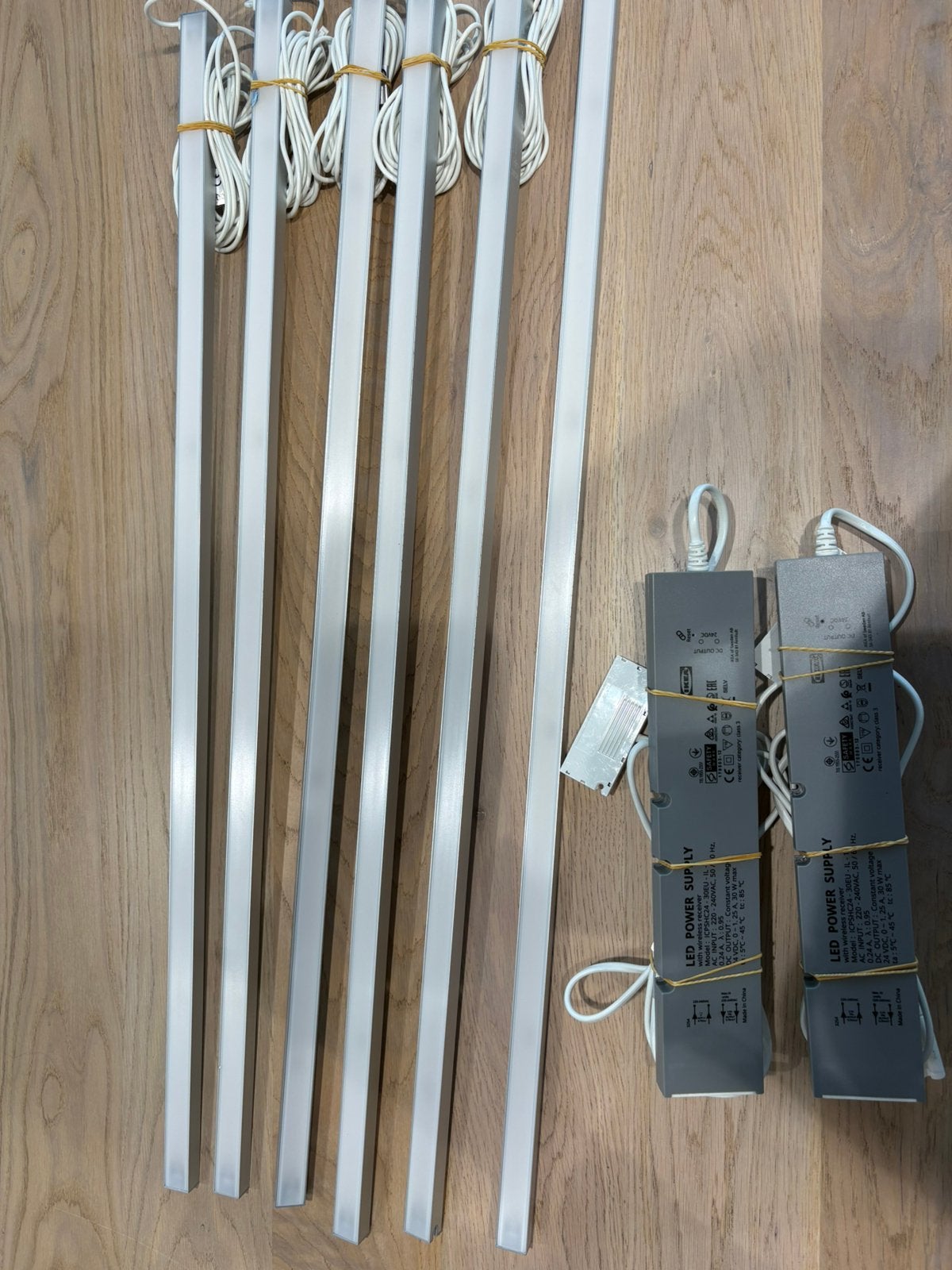6 x Ikea led strip mittled + 2 x driver, Ophalen of Verzenden, Nieuw