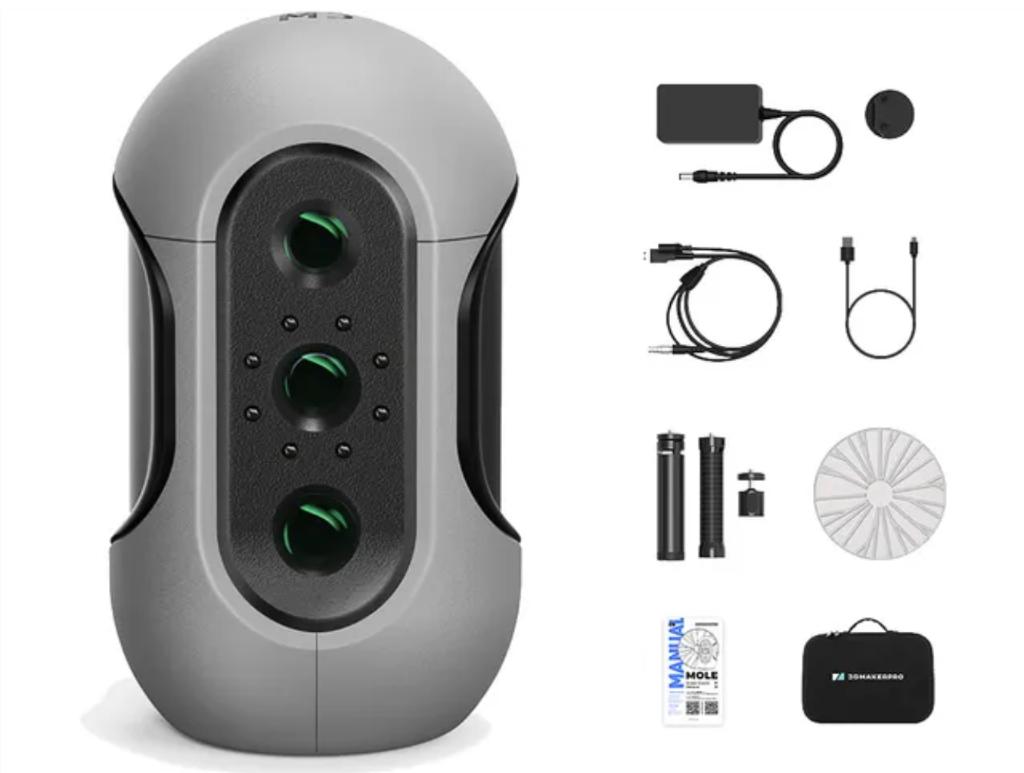 3DMakerPro 3D Scanner + koffer +accessoires compleet &netjes, Computers en Software, Scanners, Ophalen of Verzenden