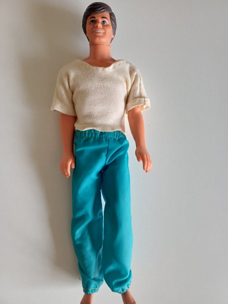 Vintage Ken pop uit jaar 1968 met kleding., Ophalen of Verzenden, Gebruikt, Barbie