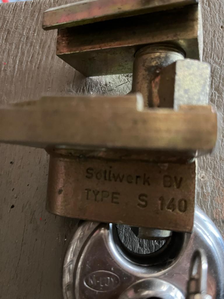 Disselslot caravan Soliwerk BV Type S 140 met 1 sleutel, Ophalen of Verzenden, Zo goed als nieuw