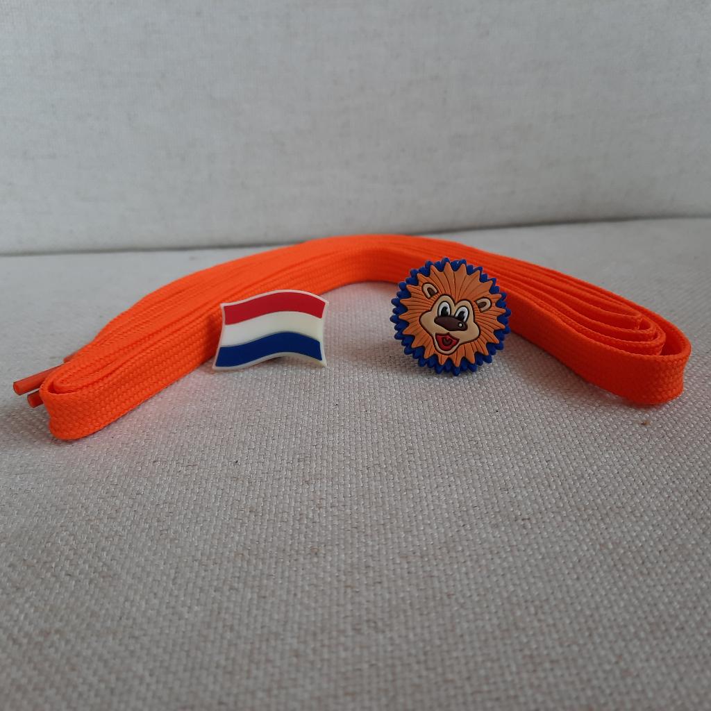 Veters oranje met leeuw en vlag - nieuw -, Ophalen of Verzenden, Nieuw, Oranje of Koningsdag