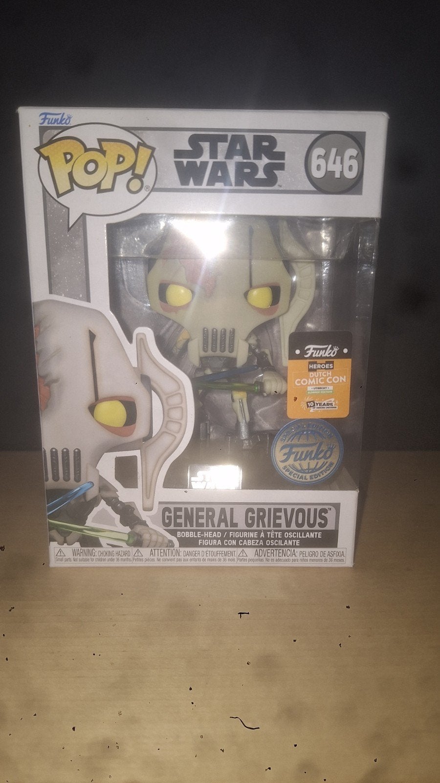 Funko Pop! General Grievous comic con sticker, Ophalen of Verzenden, Nieuw