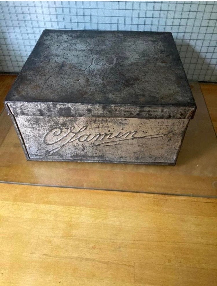 Vintage C. Jamin Chocoladesnippers Voorraadblik 1966, Ophalen of Verzenden