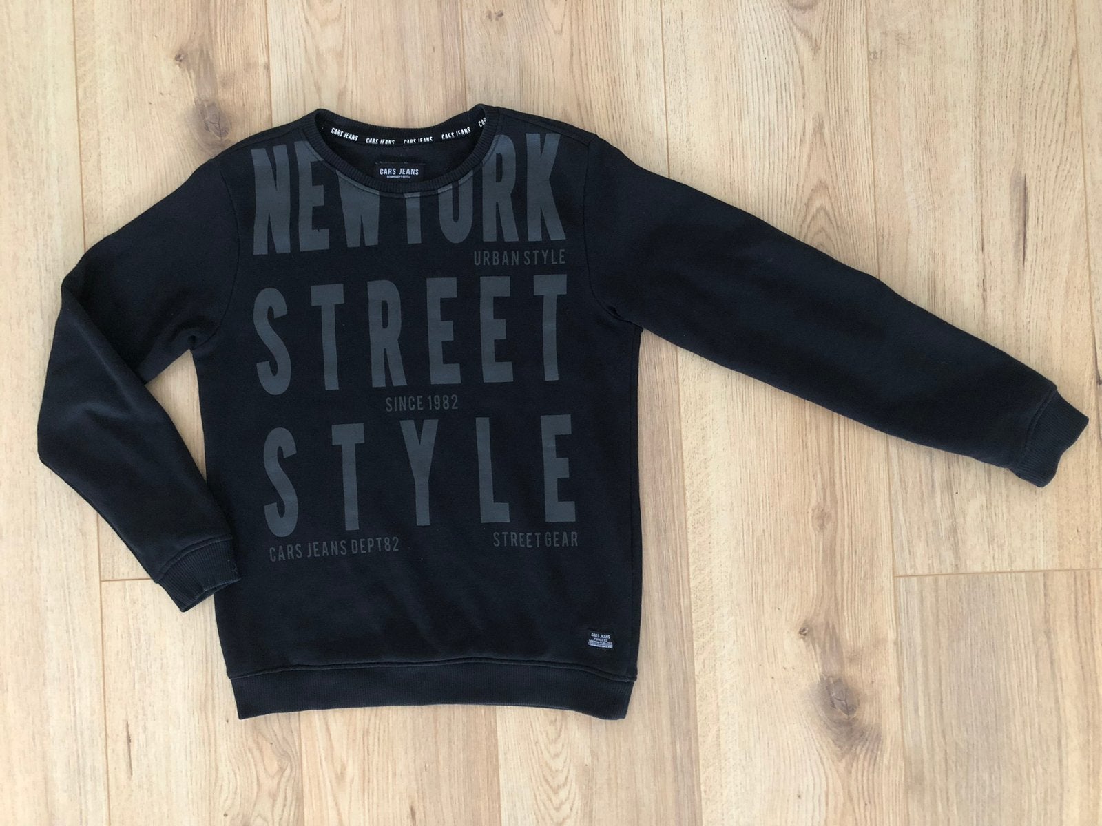 NIEUW stoere Cars Jeans trui sweater zwart met letters 152, Ophalen of Verzenden, Nieuw, Jongen, Trui of Vest