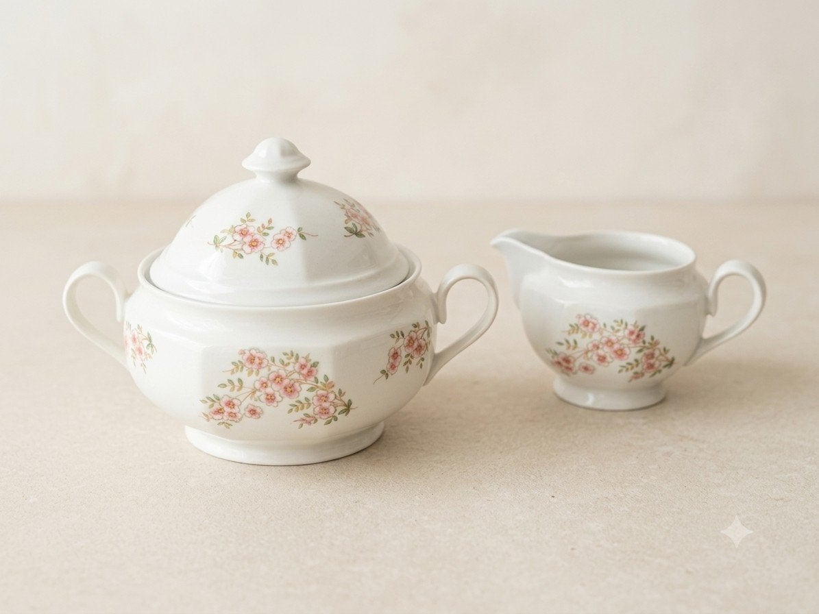 Vintage Winterling Schwarzenbach Porseleinen Set - Bloemen, Antiek en Kunst, Ophalen of Verzenden
