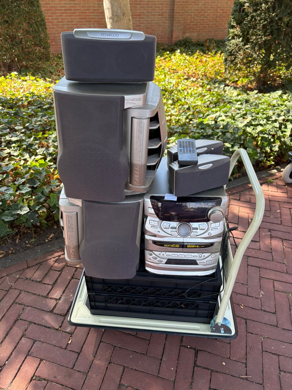Kenwood stereo toren, Ophalen, Zo goed als nieuw, Speakers, Overige merken