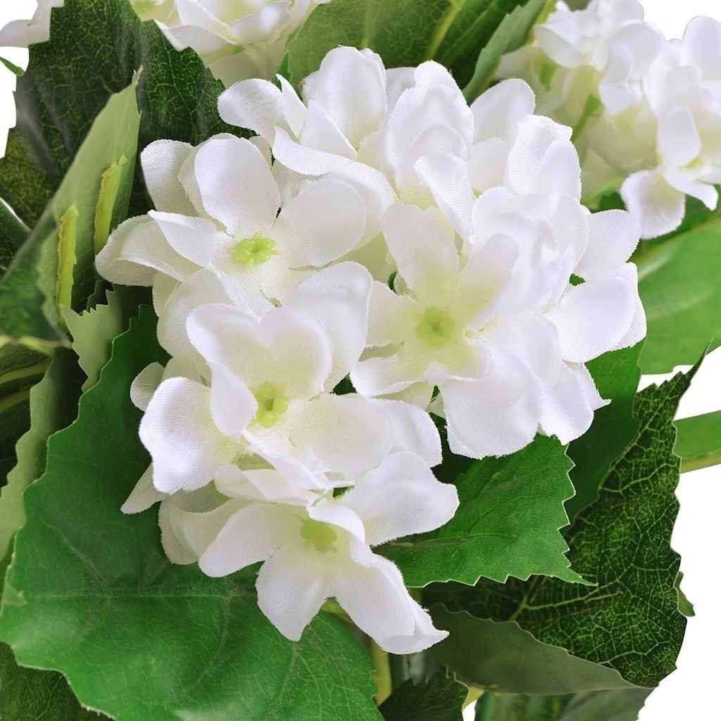 Kunstplant hortensia kamerplant pot 60cm wit GRATIS BEZORGD!, Binnen, Verzenden, Met pot of vaas, Nieuw