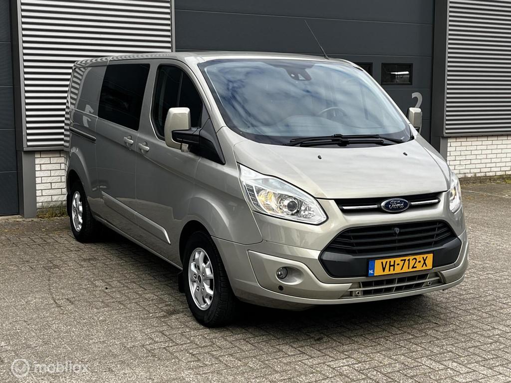 Ford Transit Custom 330 2.2 TDCI L2H1 Limited DC, Voorwielaandrijving, Euro 5, Stof, Gebruikt