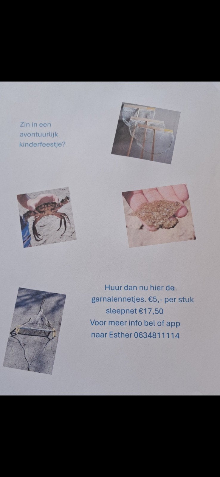 Garnale netjes en sleepnet te huur kinderfeestje, Ophalen, Zo goed als nieuw, Verjaardag