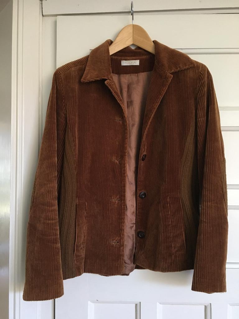Bruin corduroy jasje Kookaï maat S, Kleding | Dames, Jasjes, Kostuums en Pakken, Kookaï, Bruin, Ophalen of Verzenden, Jasje