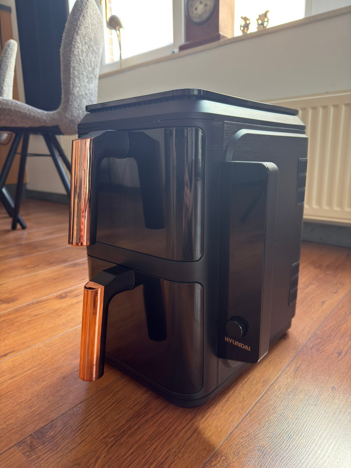 Te koop aangeboden: Hyundai Double Stack XL Airfryer 10,4L, Witgoed en Apparatuur, Airfryers, Ophalen, Nieuw, Airfryer XL, 1500 gram of meer