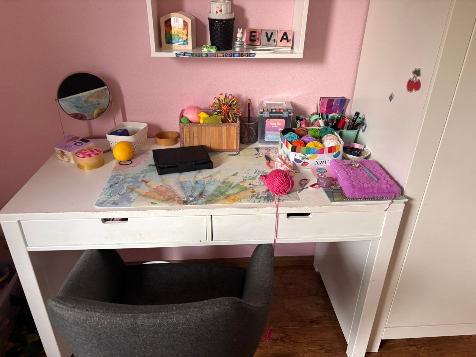 Bopita bed met gratis bureau en kledingkast, 90 cm, Eenpersoons, Ophalen of Verzenden, Zo goed als nieuw