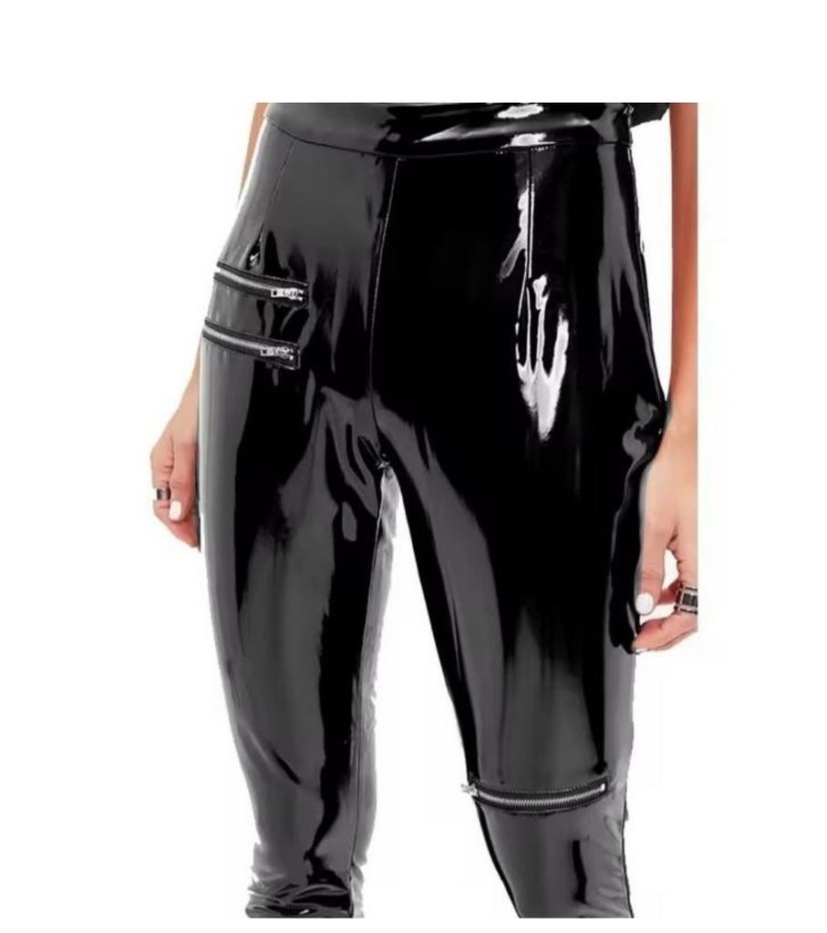 Mooie lakbroek met ritsen, tm 4XL, Verzenden, Nieuw, Lang