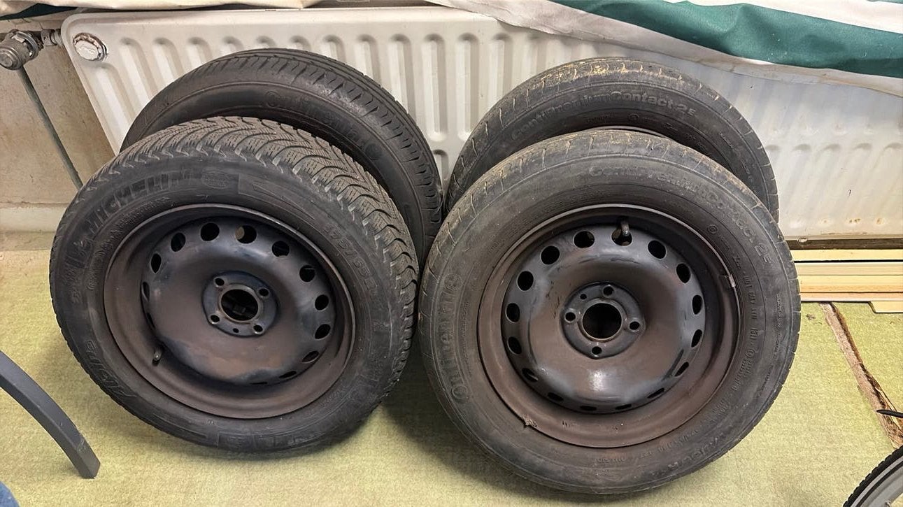 Continental winterbanden voor renault twingo, Ophalen, Winterbanden, Banden en Velgen