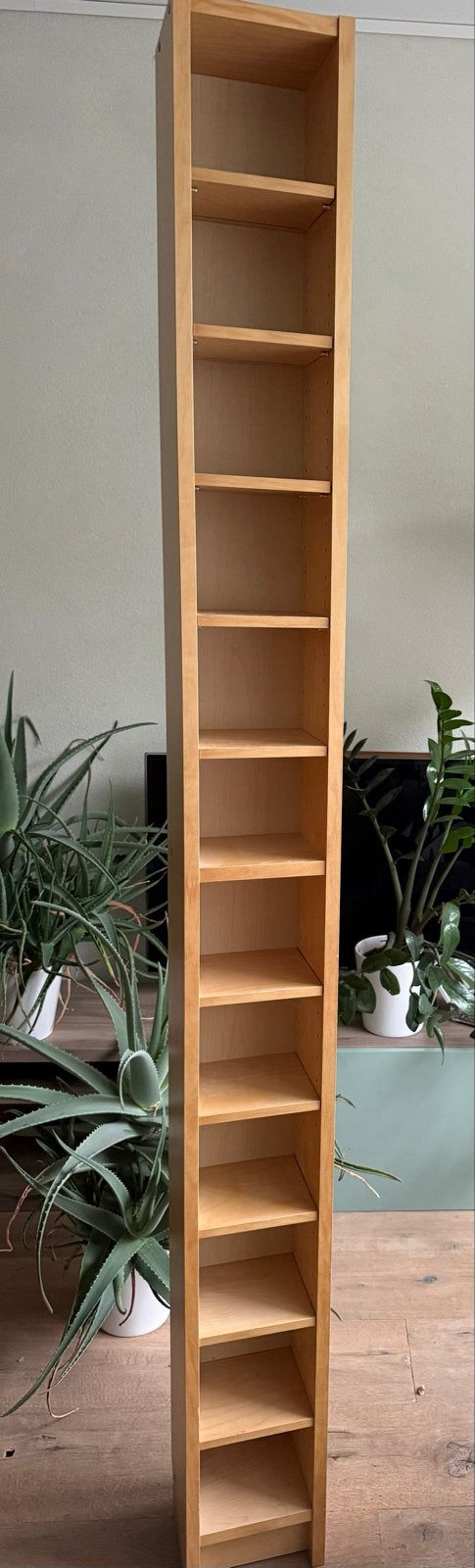 2 stuks IKEA Gnedby CD/DVD kast - 17x20x202h, Ophalen, Gebruikt, 150 discs of meer, Hout