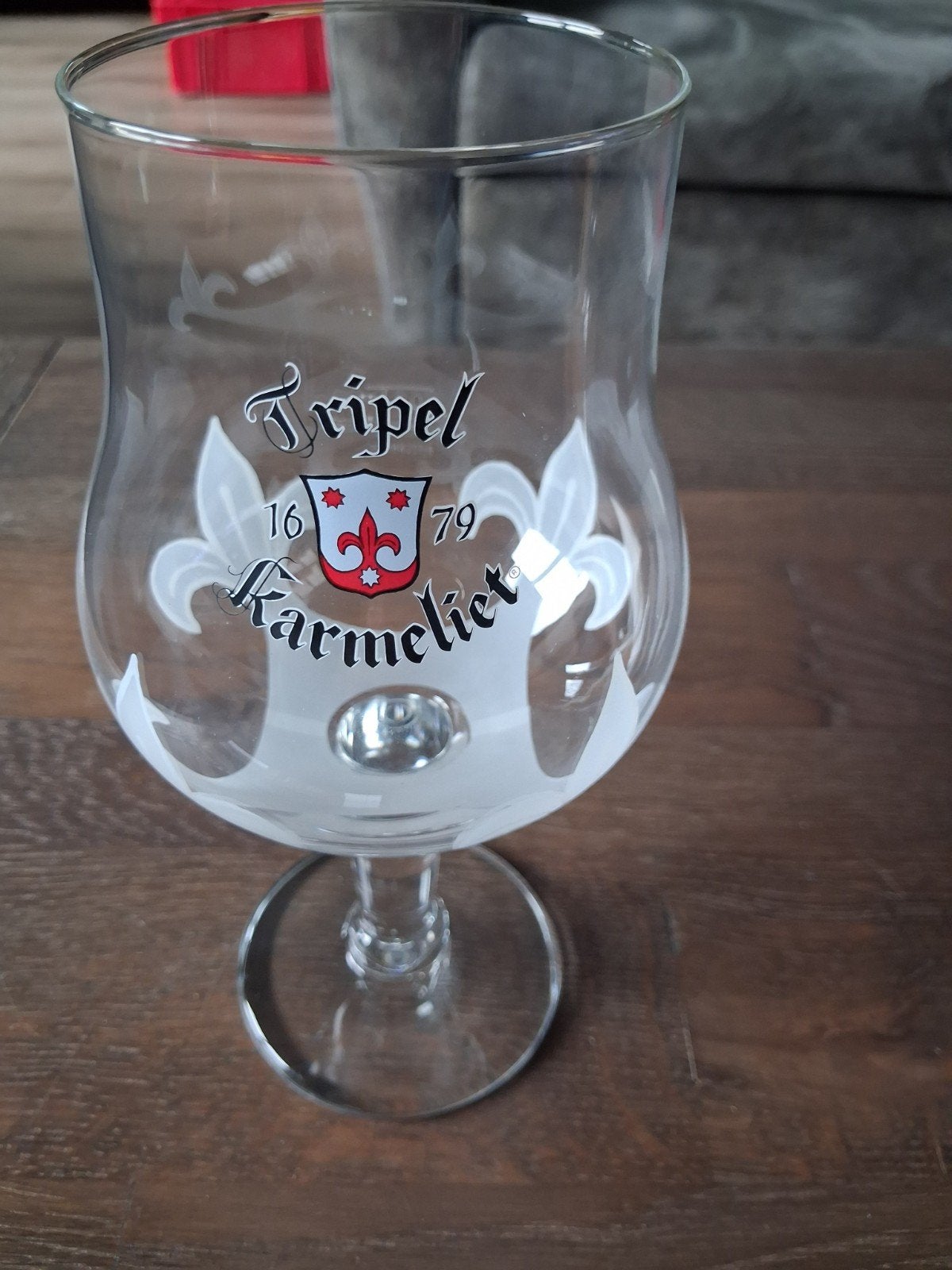Tripel Karmeliet bierglas - Zo goed als nieuw, Verzamelen, Biermerken, Ophalen of Verzenden, Zo goed als nieuw, Glas of Glazen
