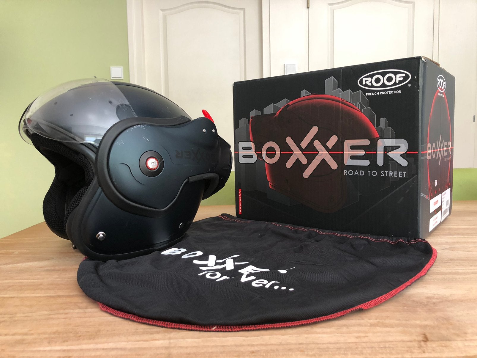 Roof Boxxer - SM, Motoren, Kleding | Motorhelmen, Ophalen of Verzenden, Tweedehands, Systeemhelm, Overige merken