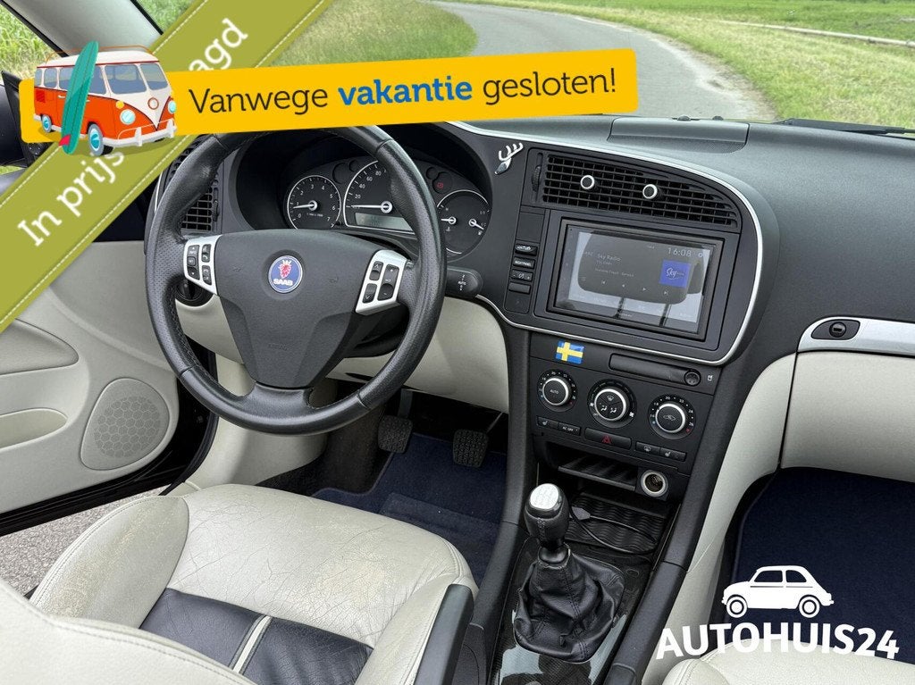 Saab 9-3 Cabrio 1.8t Vector HIRSCH|Smoke Beige|XENON |NAVI|A, 1998 cc, Gebruikt, 4 cilinders, 4 stoelen