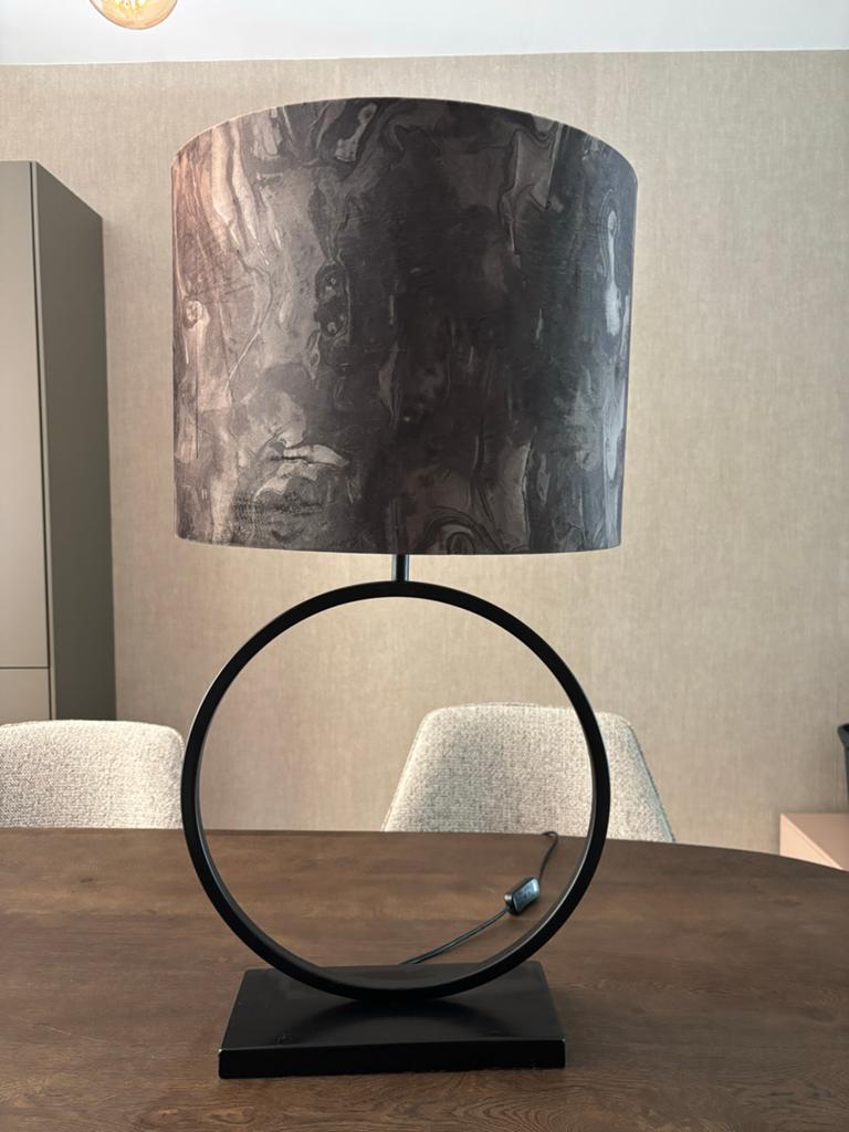 Moderne Tafellamp Light & Living met Marmerlook Kap, Huis en Inrichting, Lampen | Tafellampen, Ophalen, Zo goed als nieuw, Metaal