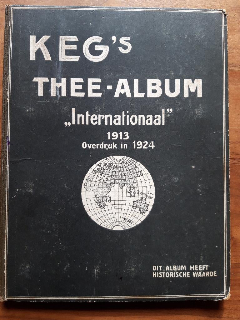 plaatjesalbum: Keg's Thee-Album 1924 !, Ophalen of Verzenden, Gelezen, Plaatjesalbum