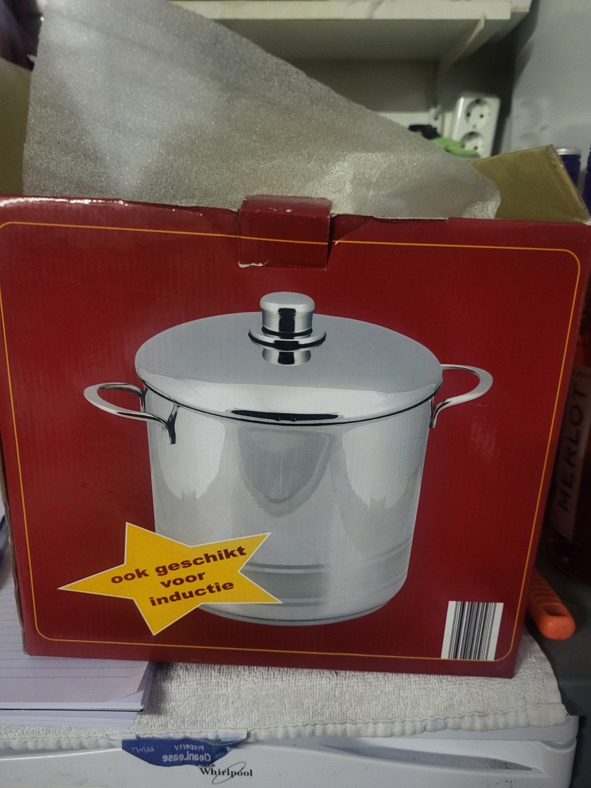 Roestvrijstalen Soeppan 24cm - 10L - Inductie Geschikt, Huis en Inrichting, Ophalen, Nieuw, Rvs, Kookpan