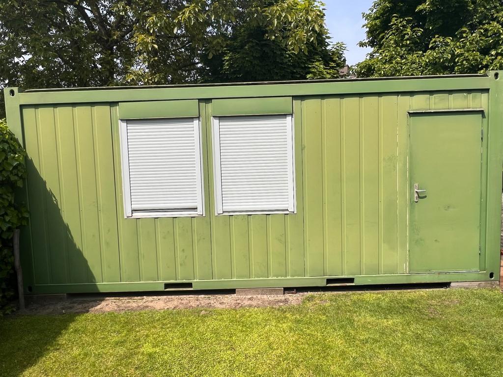 Moet weg woonunit keet container unit opslag tuinhuis, Doe-het-zelf en Verbouw, Bouwketen en Schaftketen, Ophalen, Gebruikt, Www.riesmineralen.nl