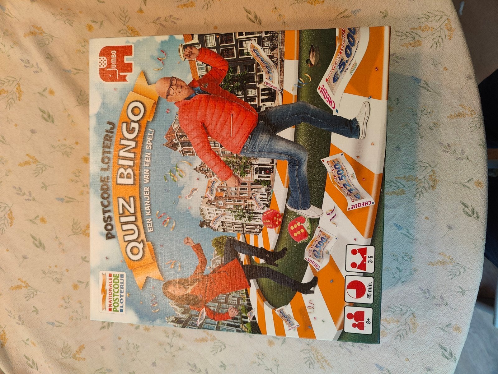 Postcodeloterij Quiz Bingo, Vijf spelers of meer, Ophalen of Verzenden, Zo goed als nieuw, Jumbo