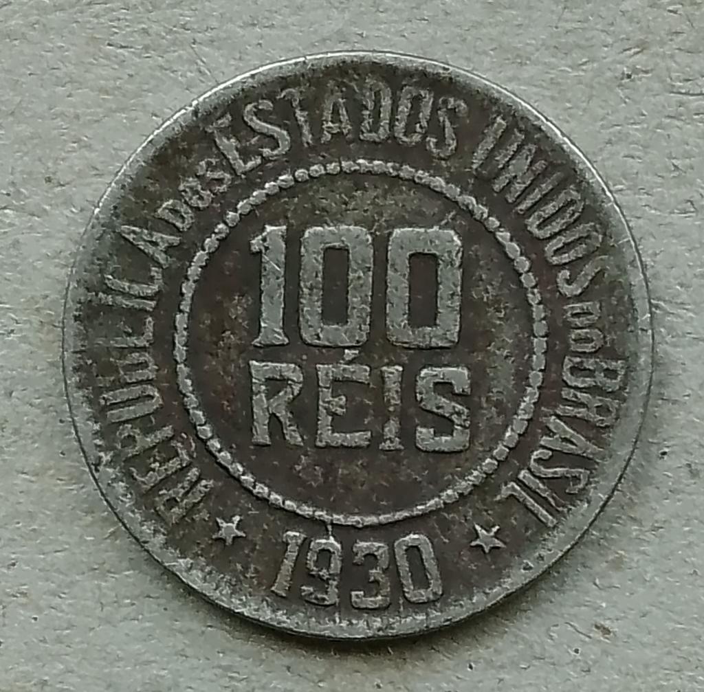 Brazilië, 100 reis 1930, Ophalen of Verzenden, Zuid-Amerika, Losse munt